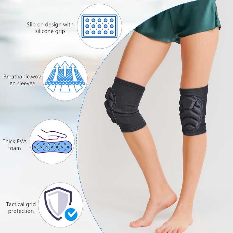 Wghtri Knee Pads for Men Women, Gardening, Construction, Cleaning, Volleyball, Dancing, Flooring, Riding - Thick EVA Foam Padding, Durable & Lightweight, Multi-Use Protection, Unisex Fit (Small/Medium) - Image 4